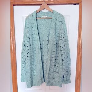 Maurices XXL Light Blue Sweater Cardigan